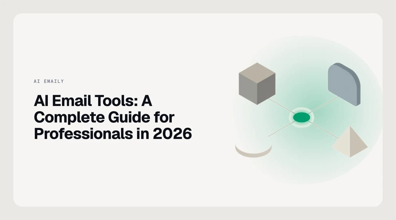 Category map of AI email tools in 2026 — AI-native clients, overlay assistants, autonomous agents, and AI writing tools compared side by side.