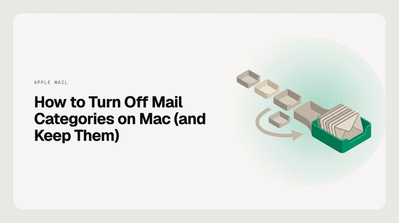 Apple Mail on a Mac showing the Primary, Transactions, Updates, and Promotions category tabs — illustrating how to turn off Mail Categories on Mac and revert to a single flat list view