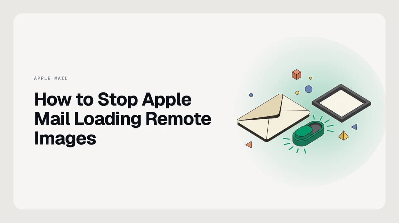 Apple Mail privacy settings screen showing the Block All Remote Content and Mail Privacy Protection toggles on Mac and iPhone for stopping remote image loading