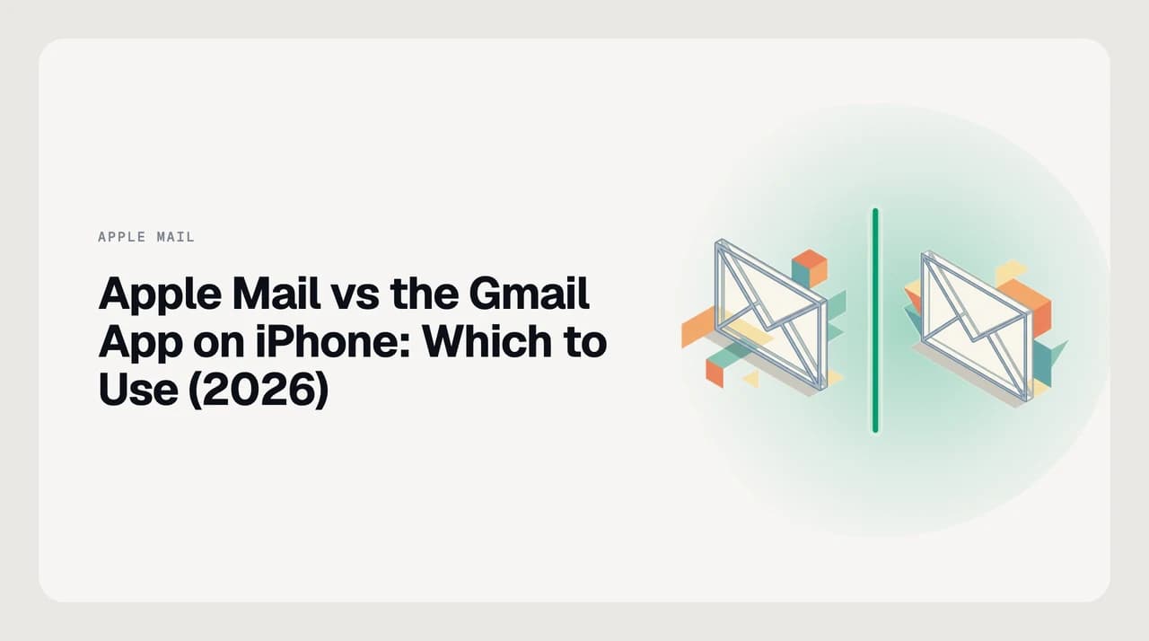 Apple Mail vs the Gmail app on iPhone — a side-by-side comparison of two iOS mail apps on Gmail search, label handling, notifications, system integration and battery use