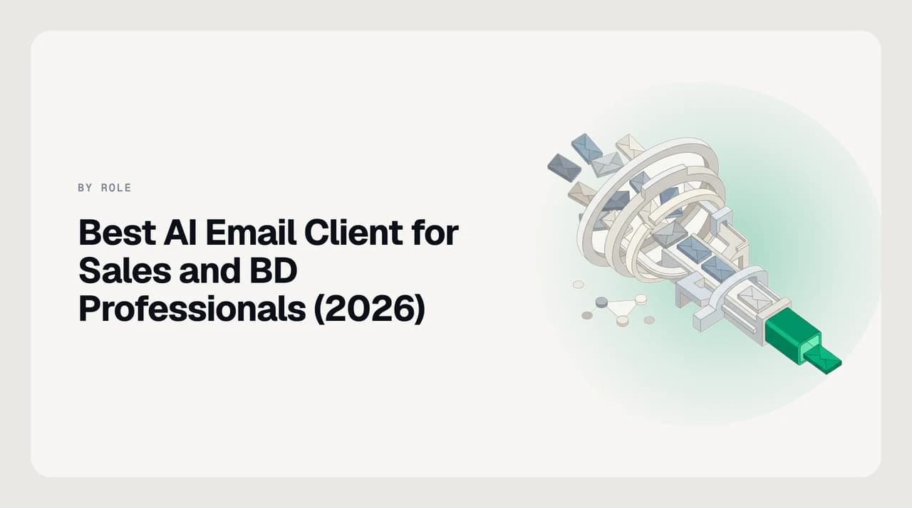 Best AI email client for sales and BD professionals — seven inbox tools ranked around a live pipeline of prospect replies, follow-up threads and CRM-connected conversations