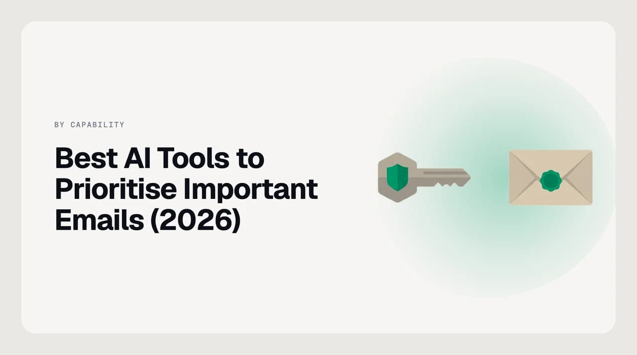A stack of email threads sorted by importance with the top three pinned above the fold — best AI tools to prioritize important emails 2026