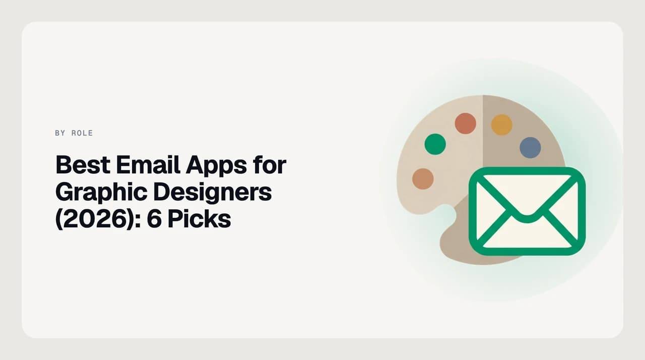 Best email app for graphic designers, showing client revision threads grouped by project with attachment previews, review-link updates and firm-but-friendly reply drafts