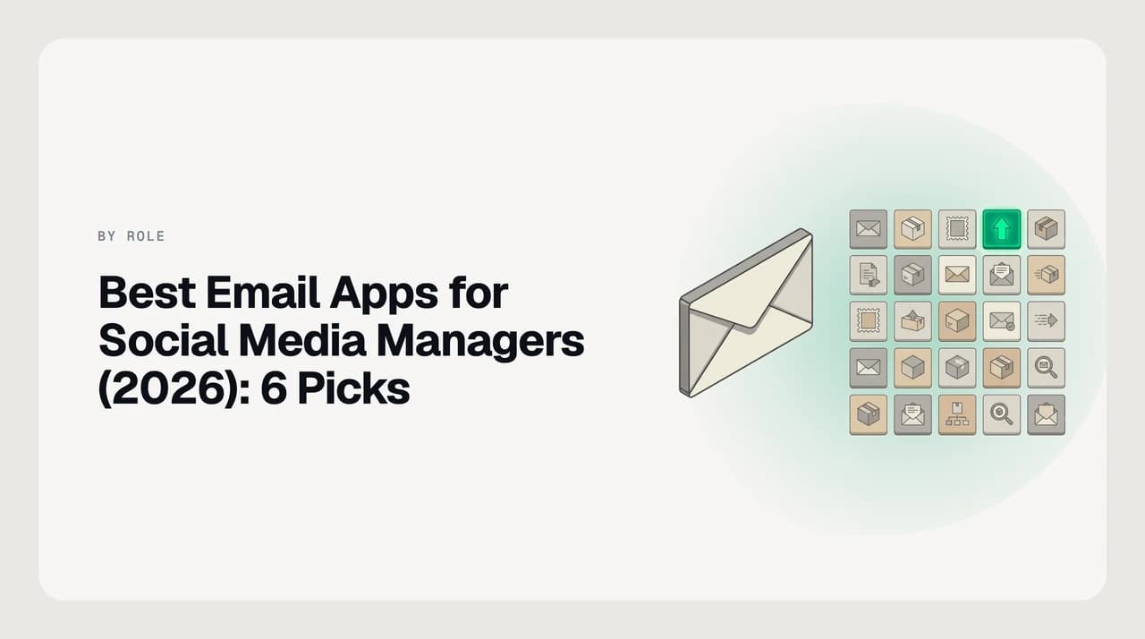 Best email app for social media managers, showing brand-deal offers and creator outreach separated from Instagram, TikTok and YouTube platform notification mail with drafted client-approval replies