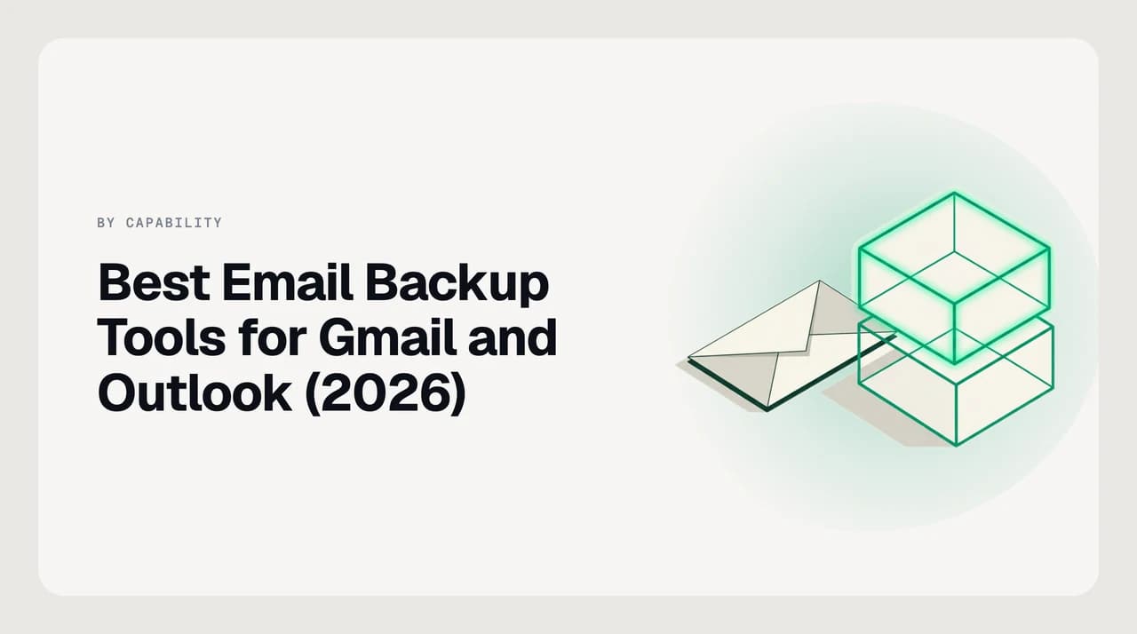 Best email backup tools for Gmail and Outlook — scheduled restorable copies of a mailbox versus a one-off export dump.