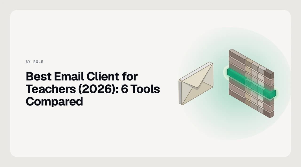 Ranked shortlist of the best email clients for teachers, compared on parent-email triage, warm templated replies and school-account access in 2026