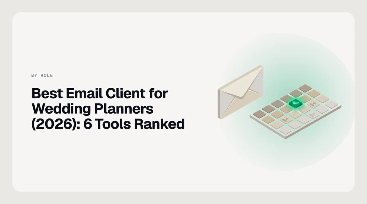 Best email client for wedding planners 2026 — a ranked shortlist of AI email clients suited to vendor coordination and couple communication across multiple weddings