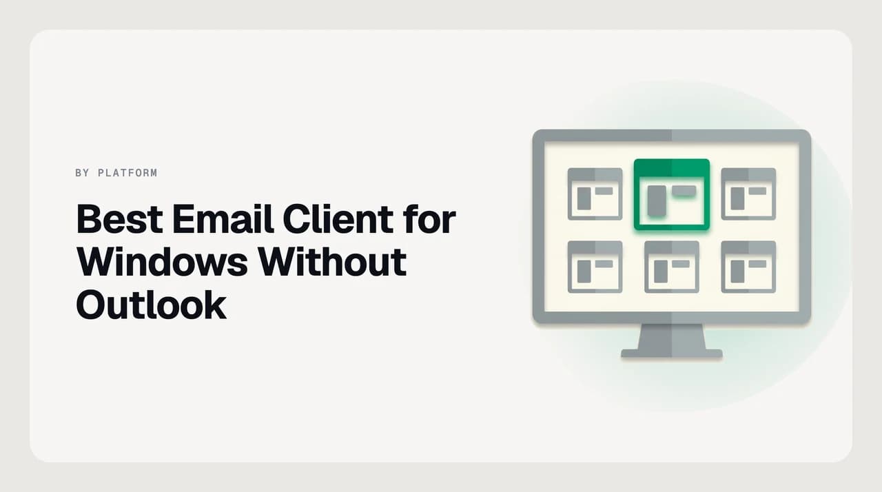 Eight Outlook alternatives for Windows ranked in a side-by-side comparison of AI-native, free open-source, and traditional desktop email clients.