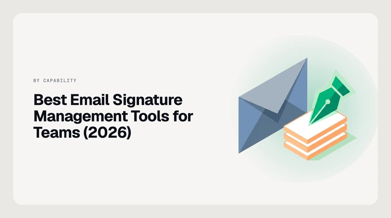 Best email signature management tools for teams, comparing server-side stamping and per-user editing across Microsoft 365 and Google Workspace