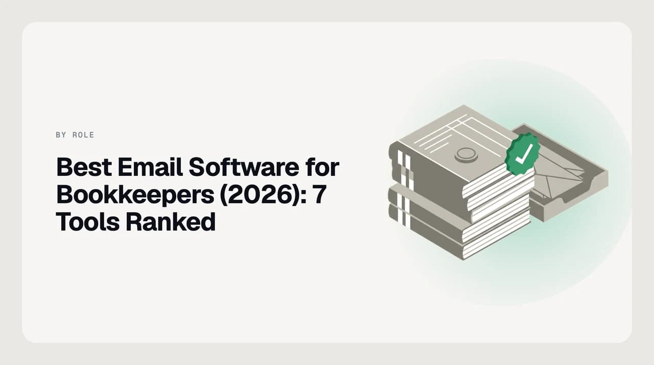 Best email software for bookkeepers in 2026 — a bookkeeper's inbox showing outstanding document requests grouped by client, with automated follow-ups queued for the month-end close