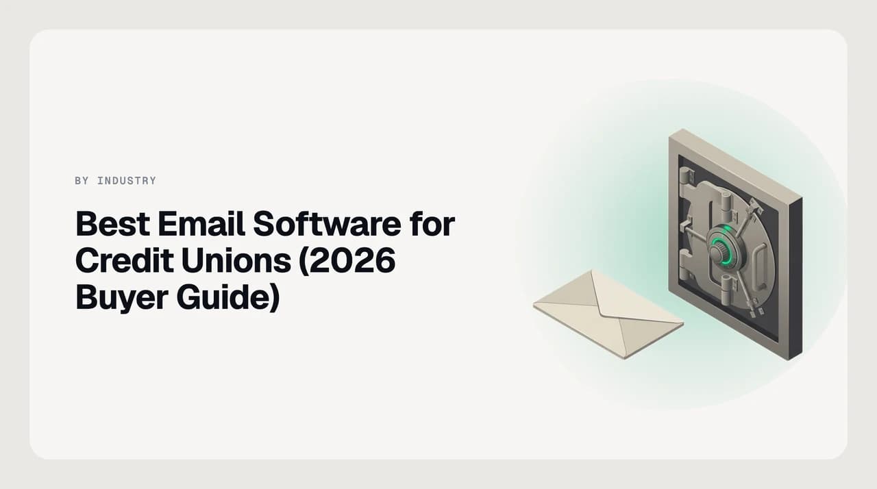 Best email software for credit unions in 2026 — a member services team inbox showing triaged threads from a shared branch mailbox, a lending document chase, and a flagged member-impersonation report running alongside