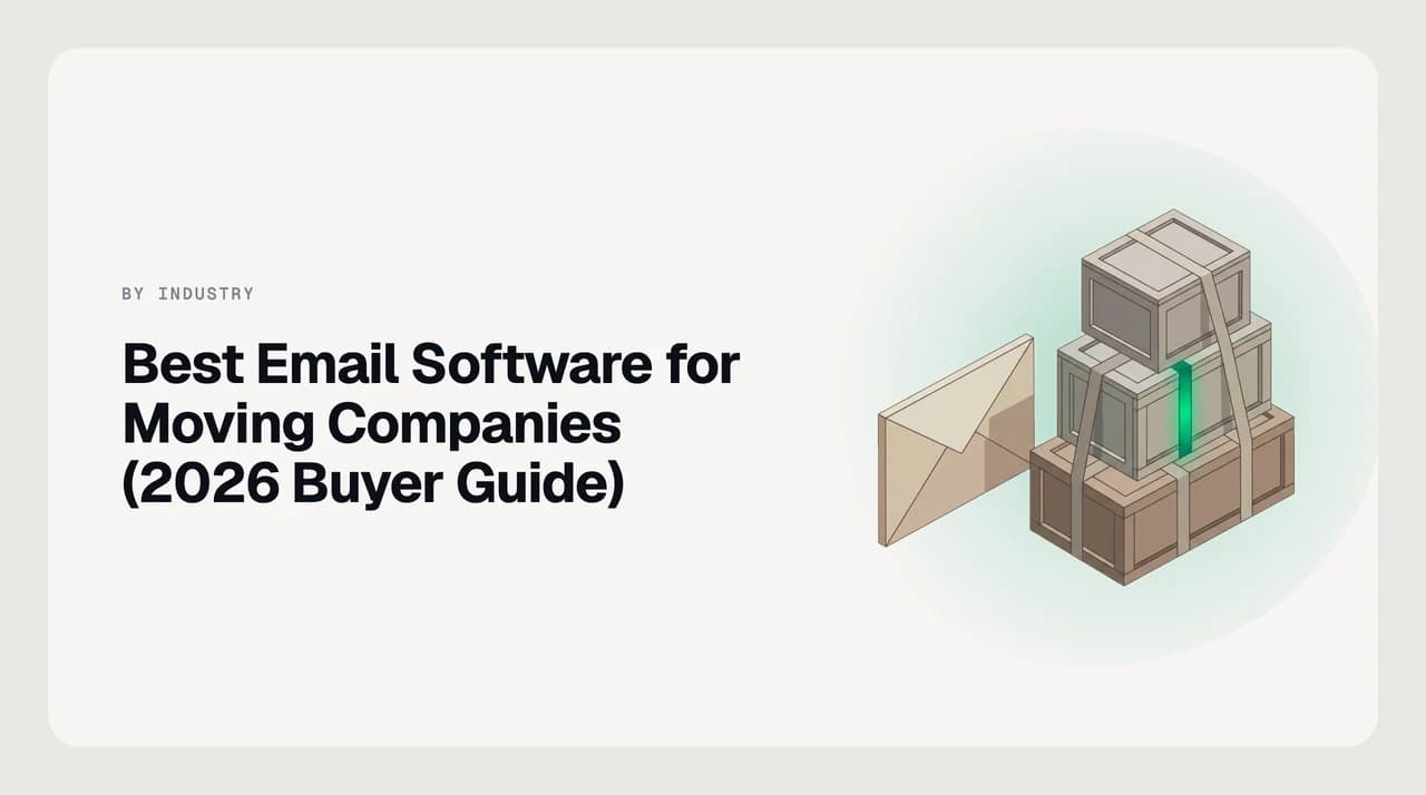 Best email software for moving companies in 2026 — a mover's office inbox sorting aggregator quote requests, van-line agent mail, damage claims and permit paperwork into separate lanes