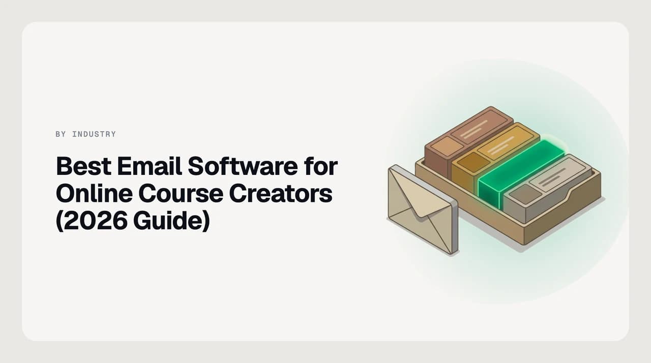 Online course creator comparing the best email software options for student access, refund and pre-purchase support emails.