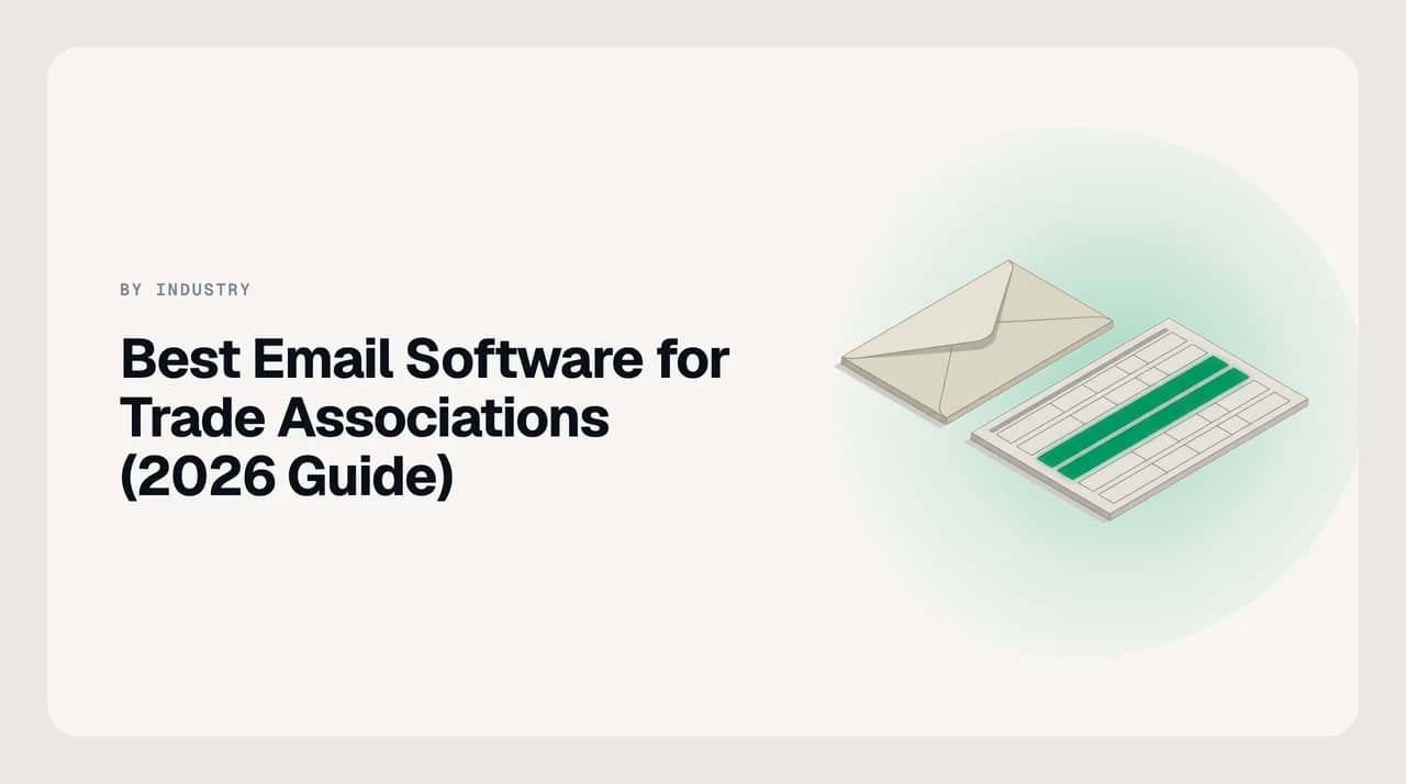 Best email software for trade associations 2026 — a small association staff inbox with member benefit questions, renewal reminders, conference registration threads and sponsor mail sorted for a member-service team