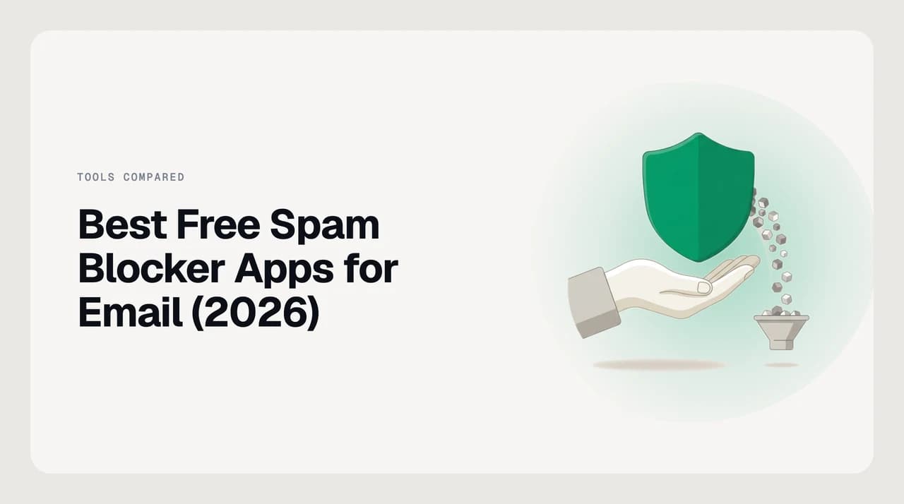 Best free spam blocker apps for email compared — built-in provider filters, open-source clients, and third-party tools ranked by trade-off.
