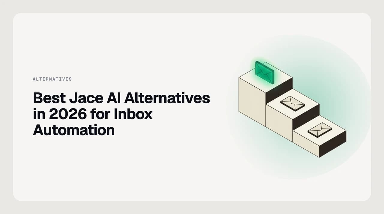 A ranked shortlist of the best Jace AI alternatives in 2026 for inbox rule automation, compared on autonomy model and provider coverage