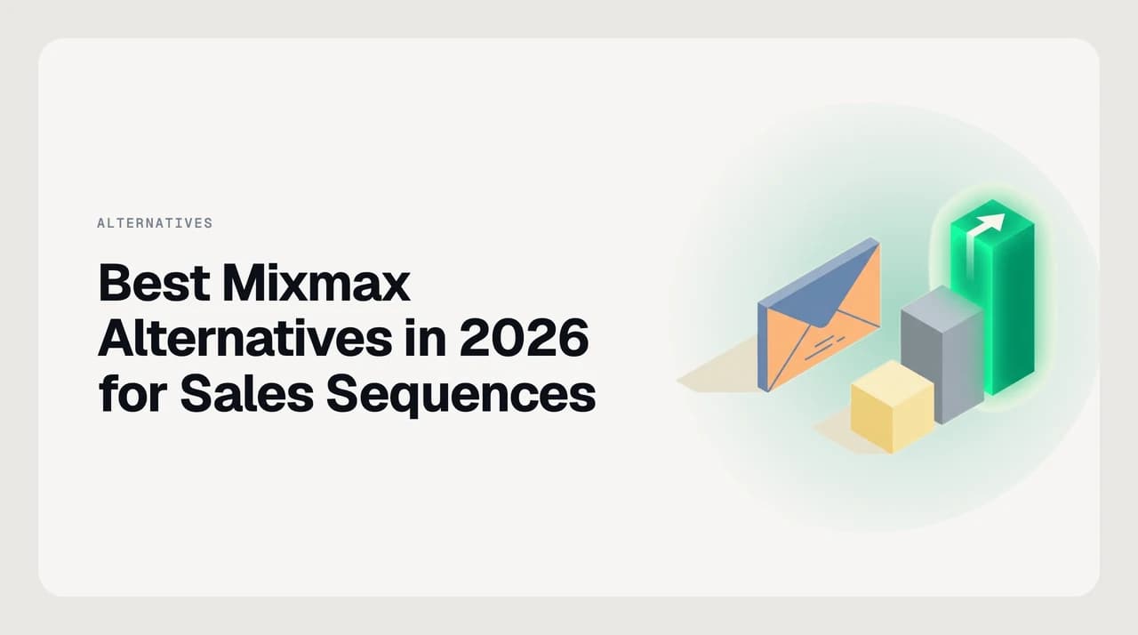 Best Mixmax alternatives in 2026 for sales sequences — eight tools ranked as a stack of comparison cards, split across Gmail add-ons, mid-market sequencers and AI assistants