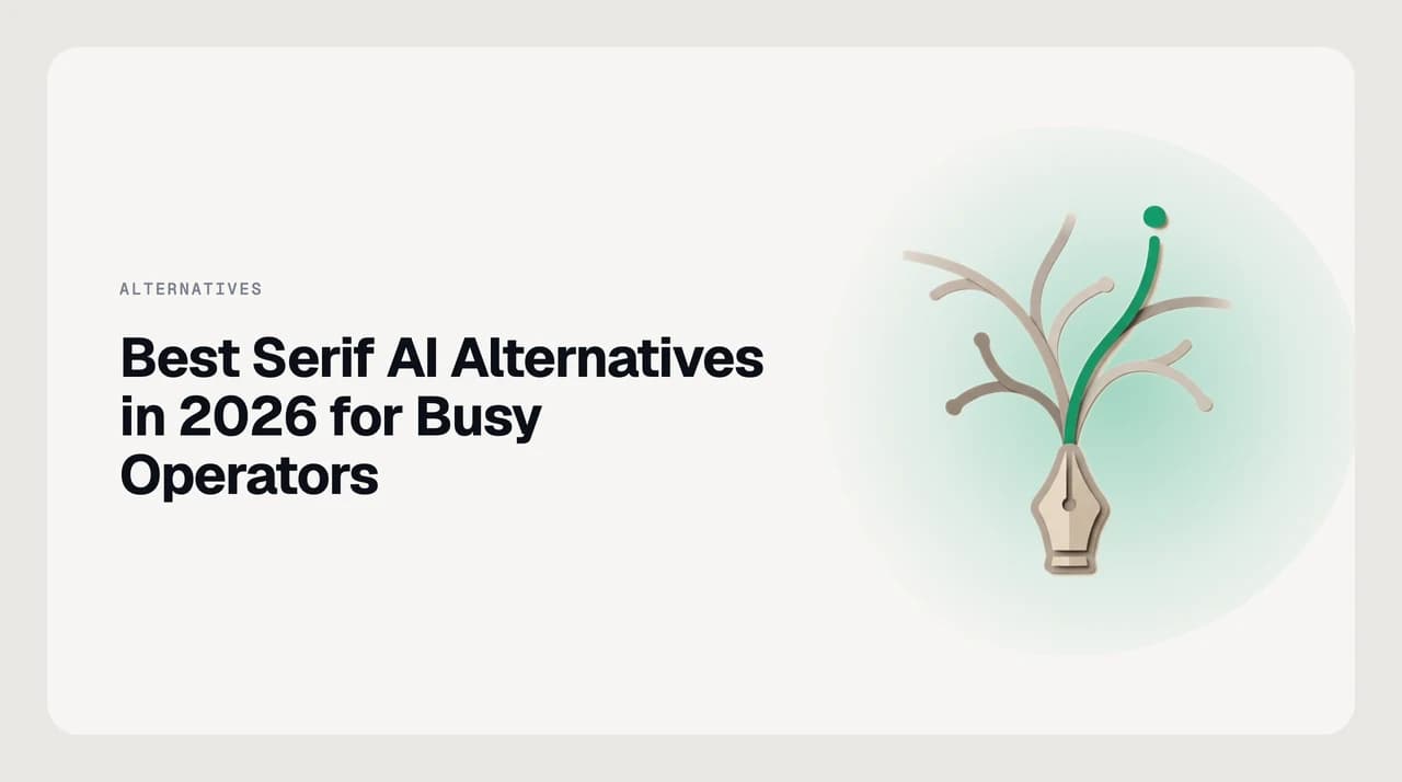 Ranked shortlist of the best Serif AI alternatives in 2026, compared on autonomy, approval controls, and platform coverage across Gmail, Outlook, and IMAP.