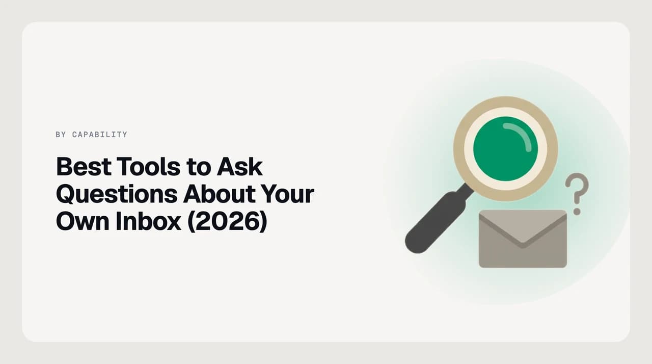 Best tools to ask questions about your own inbox — a natural-language question over an email mailbox returning a synthesised answer with source threads cited