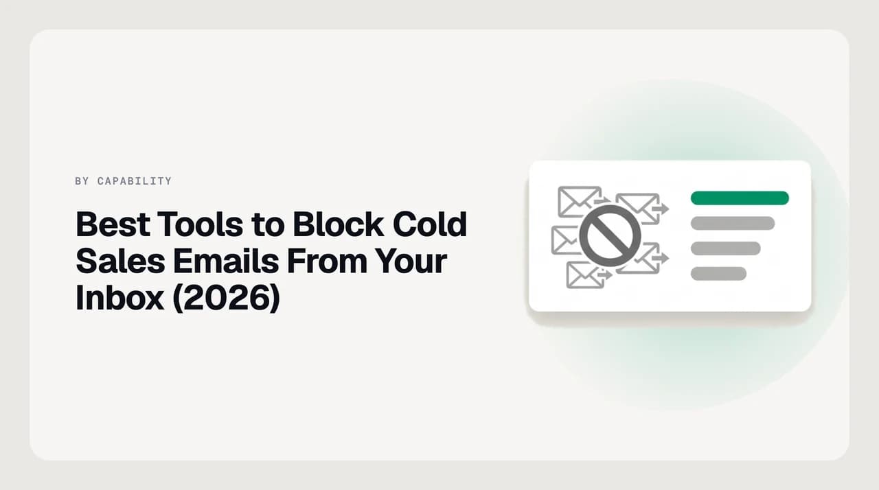 Ranked comparison of the best tools to block cold sales emails from reaching your inbox