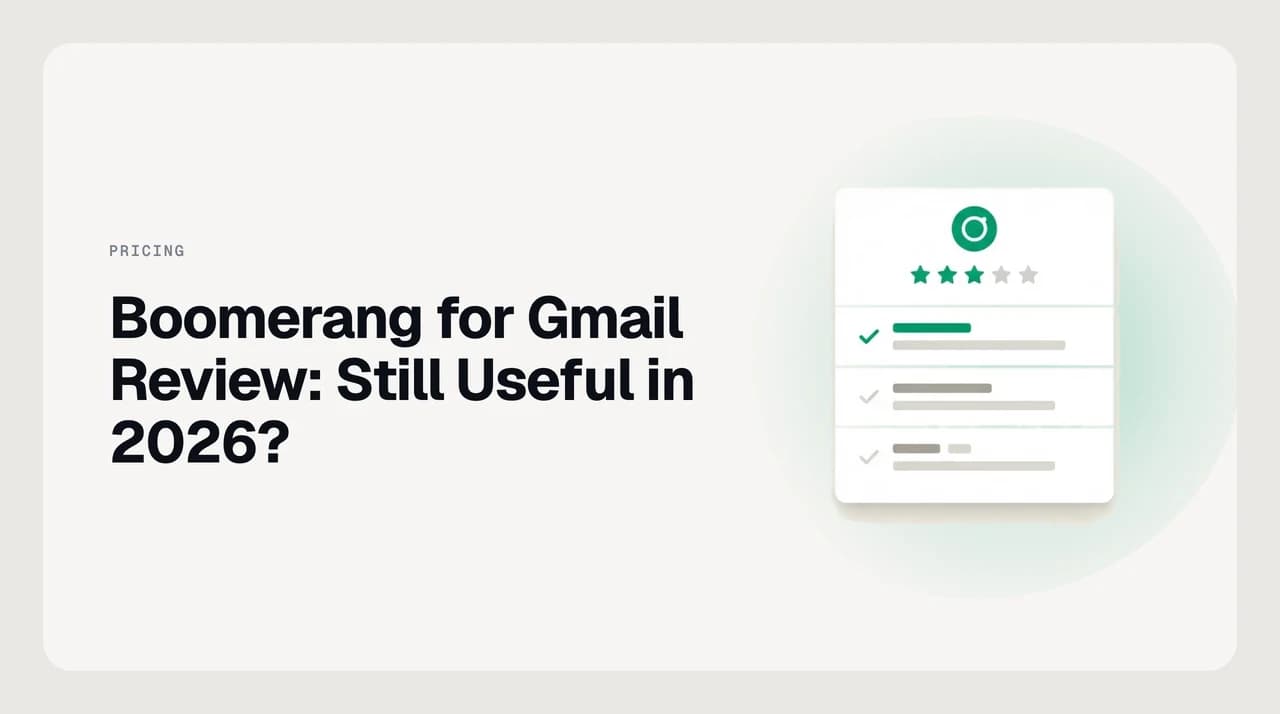 Boomerang for Gmail review — weighing its reply reminders, Respondable writing assistant and meeting scheduling against Gmail's own native scheduling and Nudges