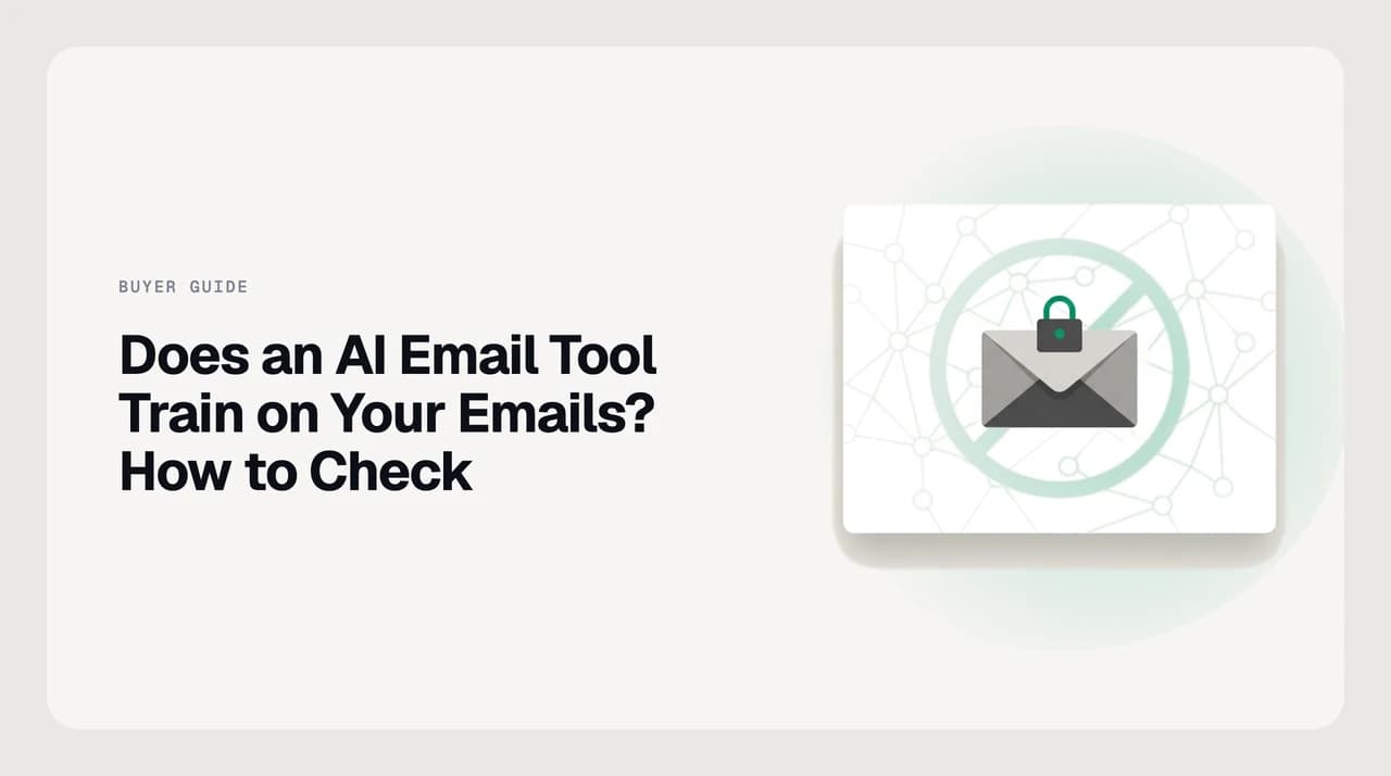 Illustration of a magnifying glass over a document, representing how to check whether an AI email tool trains on your emails