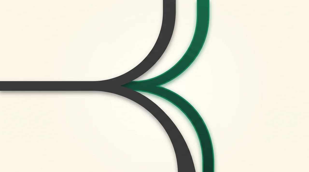 A decision path forking into two routes labelled provider coverage and drafted replies, with the multi-provider route traced in green
