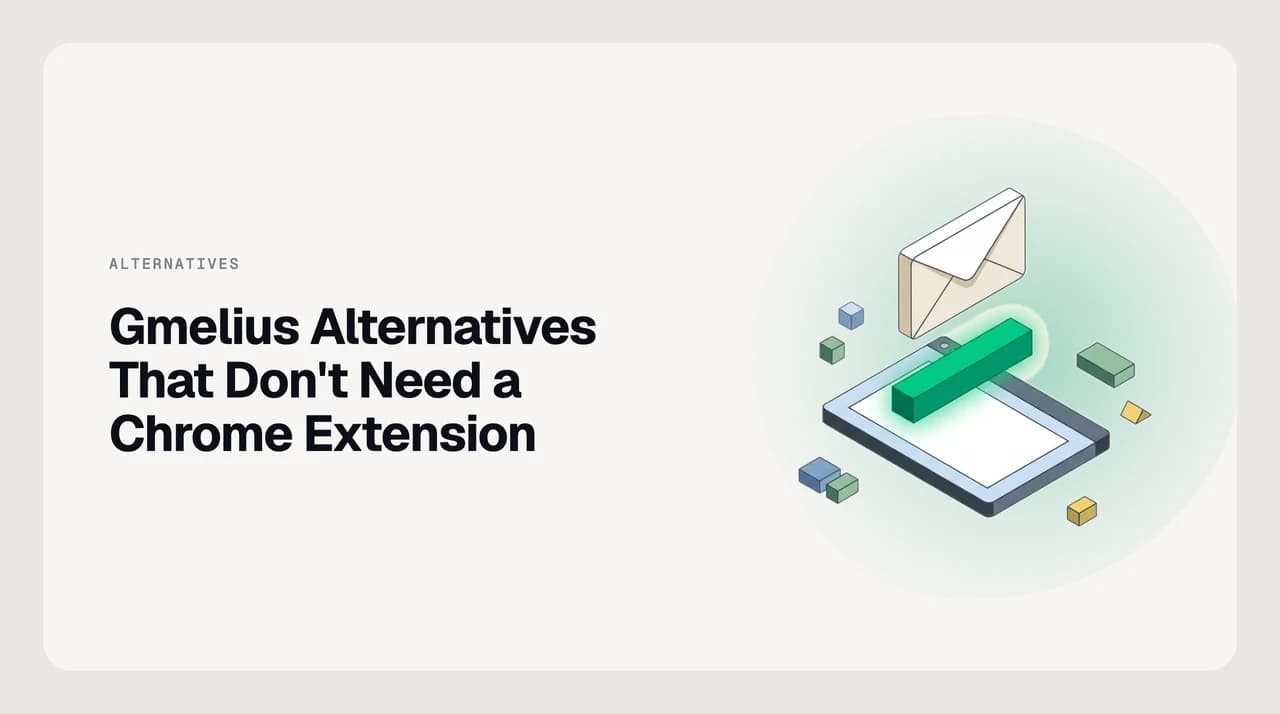 Ranked shortlist of Gmelius alternatives that work without a Chrome extension, showing native web and app-based shared inbox tools with provider coverage and IT-review posture