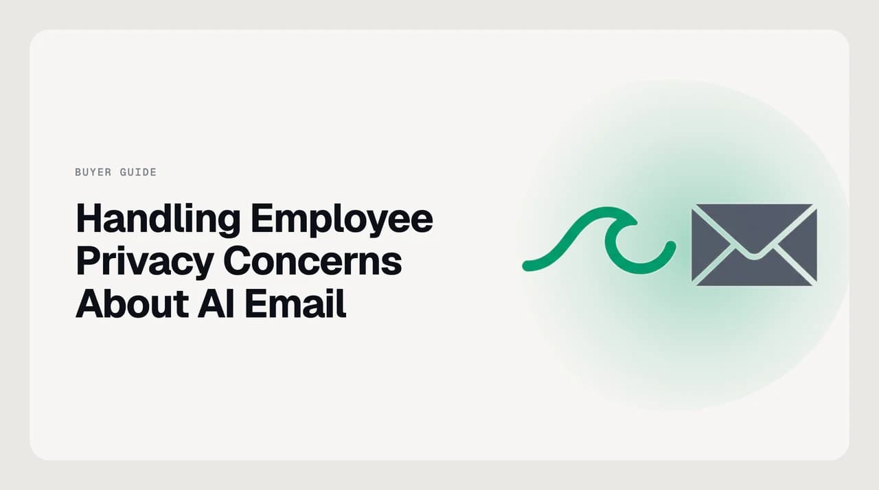 Handling employee privacy concerns about AI reading email — checklist showing what an AI assistant can see, who reads the audit trail, and where the commitments belong in writing
