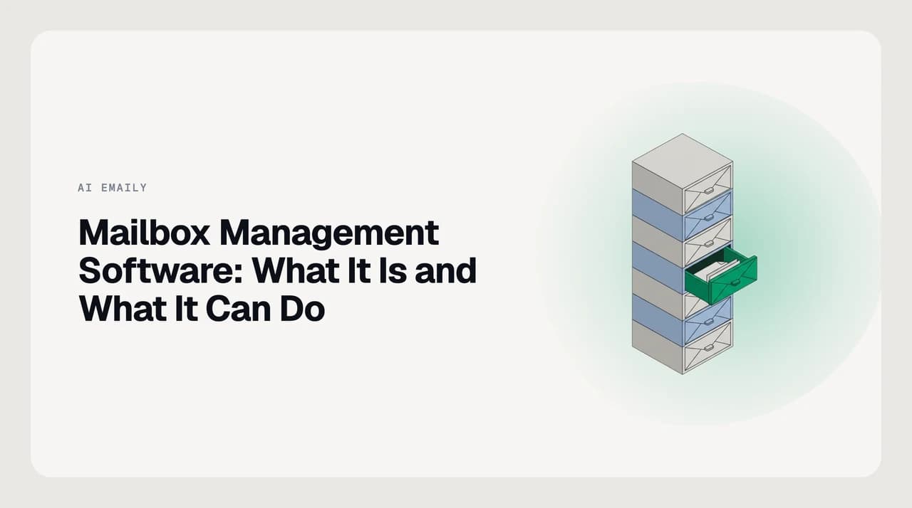 Diagram showing the three types of mailbox management software for professionals — full AI email client, AI triage overlay, and shared inbox platform — with a decision path between them