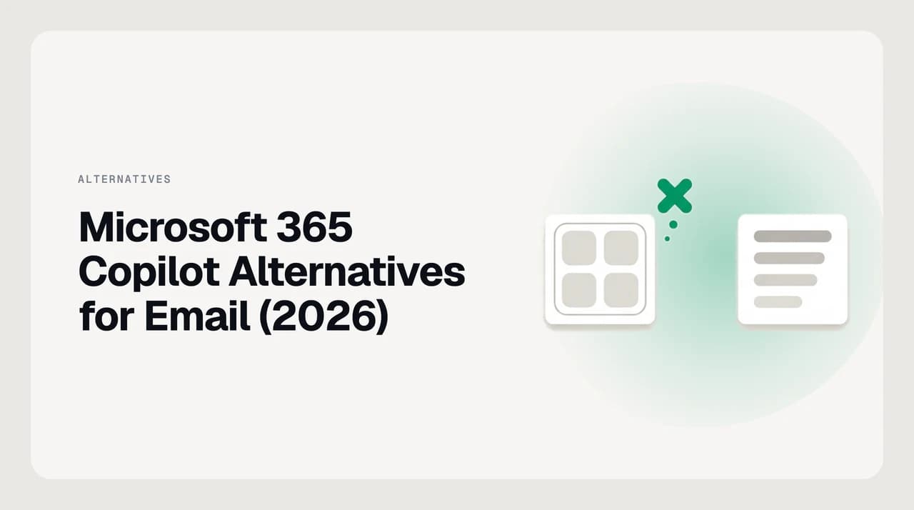 Ranked comparison of Microsoft 365 Copilot alternatives for email, including AI Emaily, Shortwave, Fyxer, Serif, Cora, Inbox Zero and Superhuman Mail