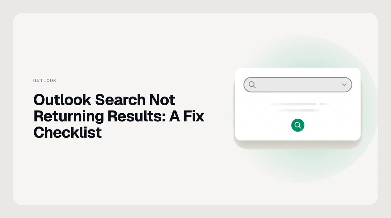 Outlook search box with the scope dropdown set to All Mailboxes instead of Current Folder