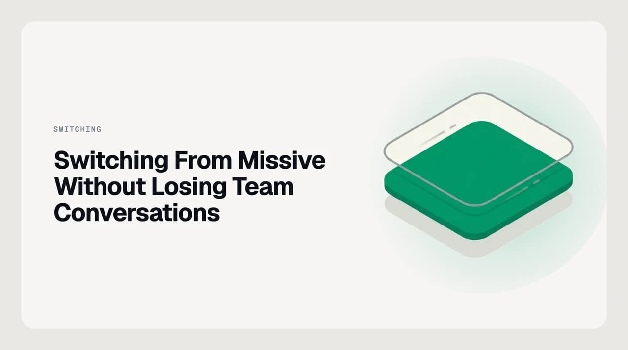 How to switch from Missive to another email client — a Gmail, Outlook and IMAP mailbox staying with the provider while the Missive shared-inbox layer above it is disconnected