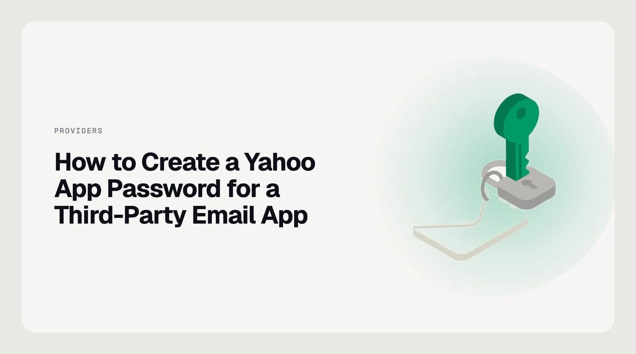 Illustration of the Yahoo Account Security panel highlighting External connections and the Generate app password button for connecting third-party email clients