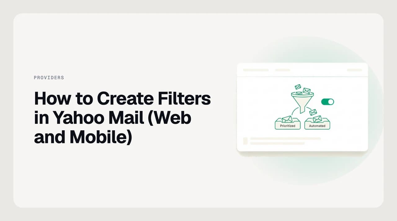 Diagram of an email filter sorting incoming mail into separate folders based on sender rules