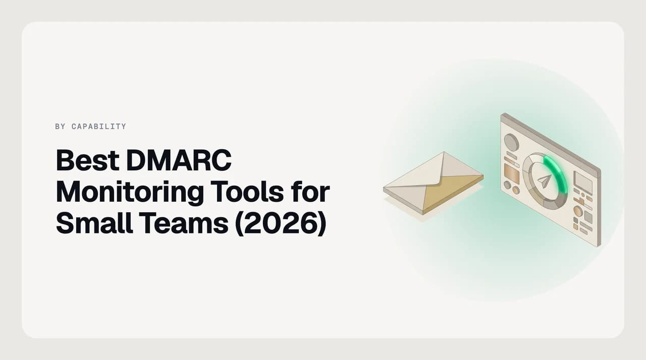 Best DMARC monitoring tools for small teams: a lineup of DMARC aggregate-report dashboards showing which services pass and fail SPF, DKIM and DMARC alignment