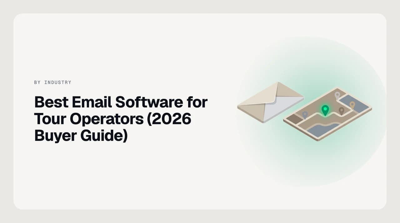 Best email software for tour operators in 2026 — a tour operator inbox sorting traveller inquiries, supplier confirmation replies, OTA booking notifications and weather-driven itinerary change threads across four time zones