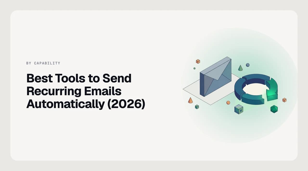 Ranked shortlist of the best tools to send recurring emails automatically in 2026, compared on schedule shape and what happens when a run fails or is missed