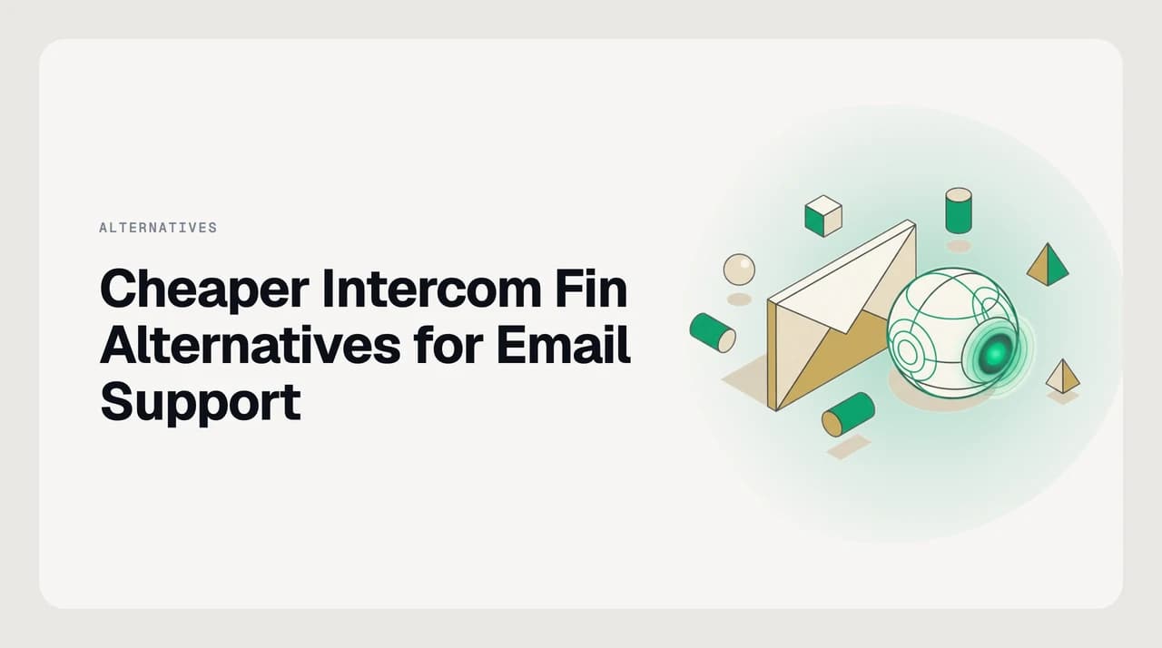 Cheaper Intercom Fin alternatives for email support — comparison of flat-priced and per-seat email support tools including AI Emaily, Help Scout, Freescout, Missive, and Front