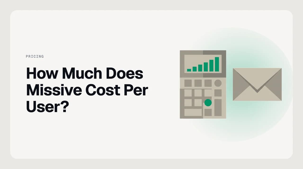 How much does Missive cost per user — the three published tiers mapped to team size and feature needs, with the hidden free plan called out