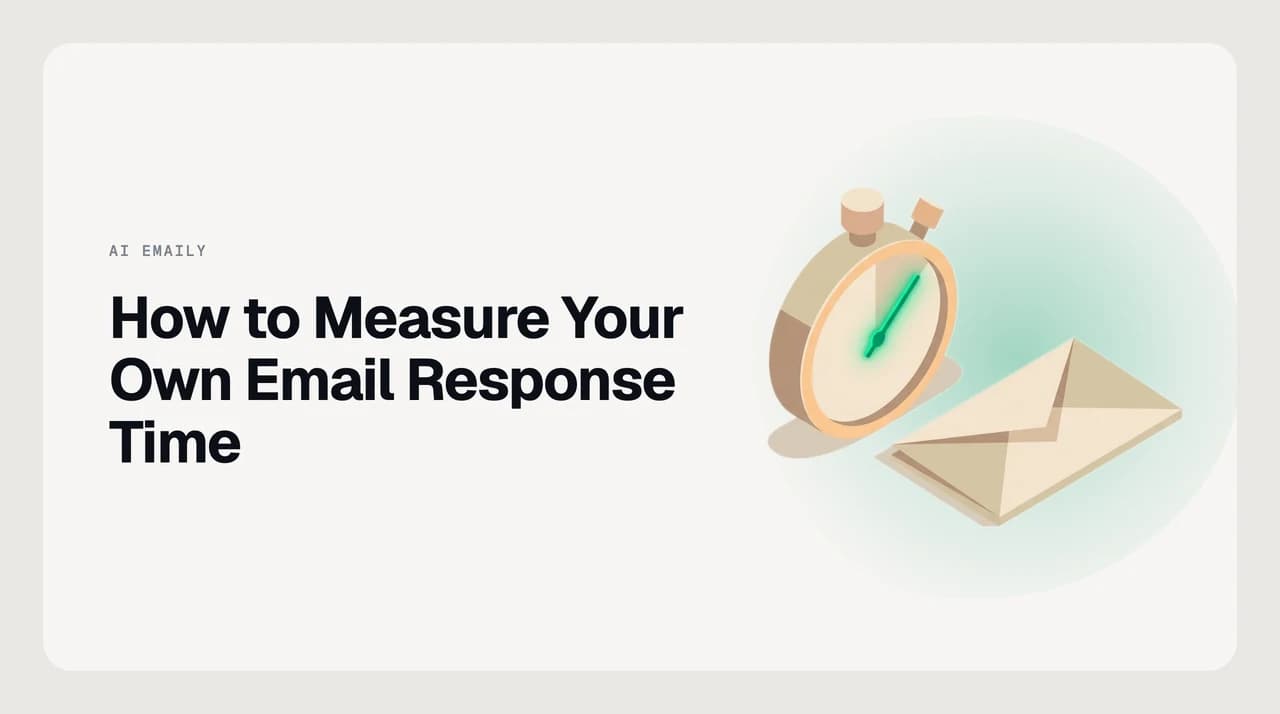 Diagram showing measured email response times sorted into a list with median and mean values marked, illustrating how to calculate personal reply speed from sent mail data
